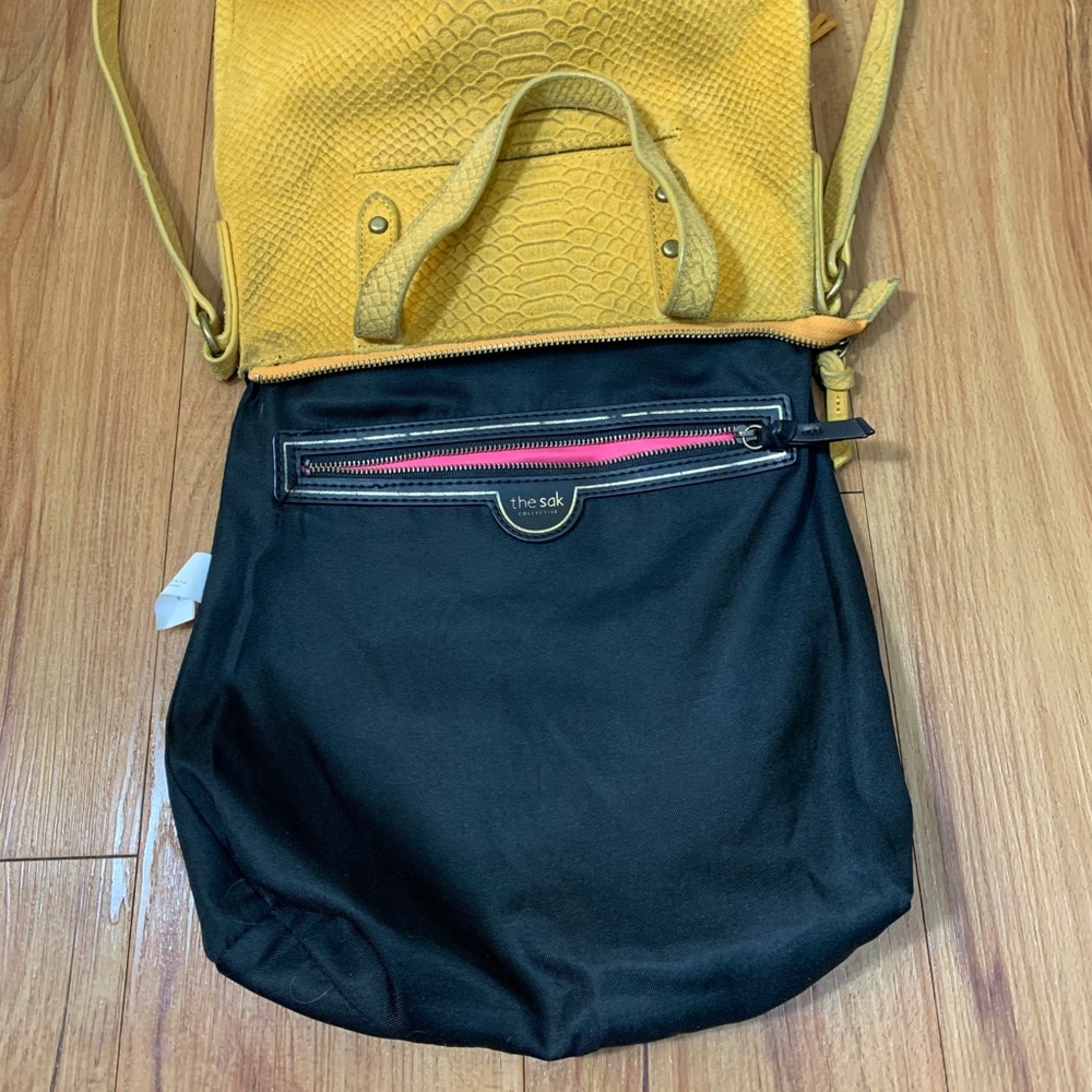 The Sak Sophie Suede Leather Crossbody Satchel - Picture 12 of 16